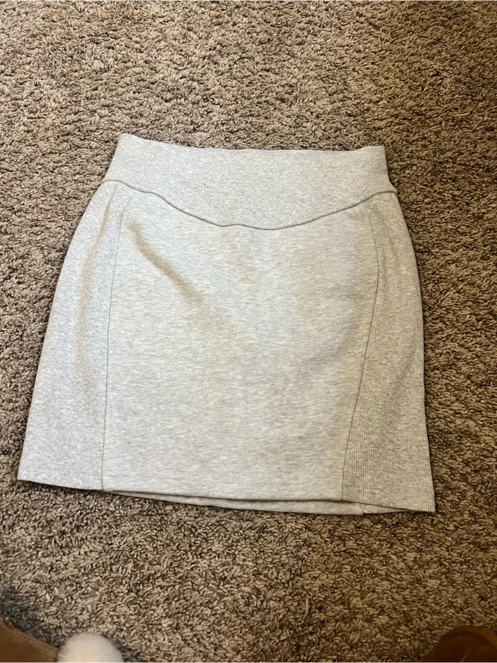 lululemon athletica Light Gray Ponte Mini Skirt